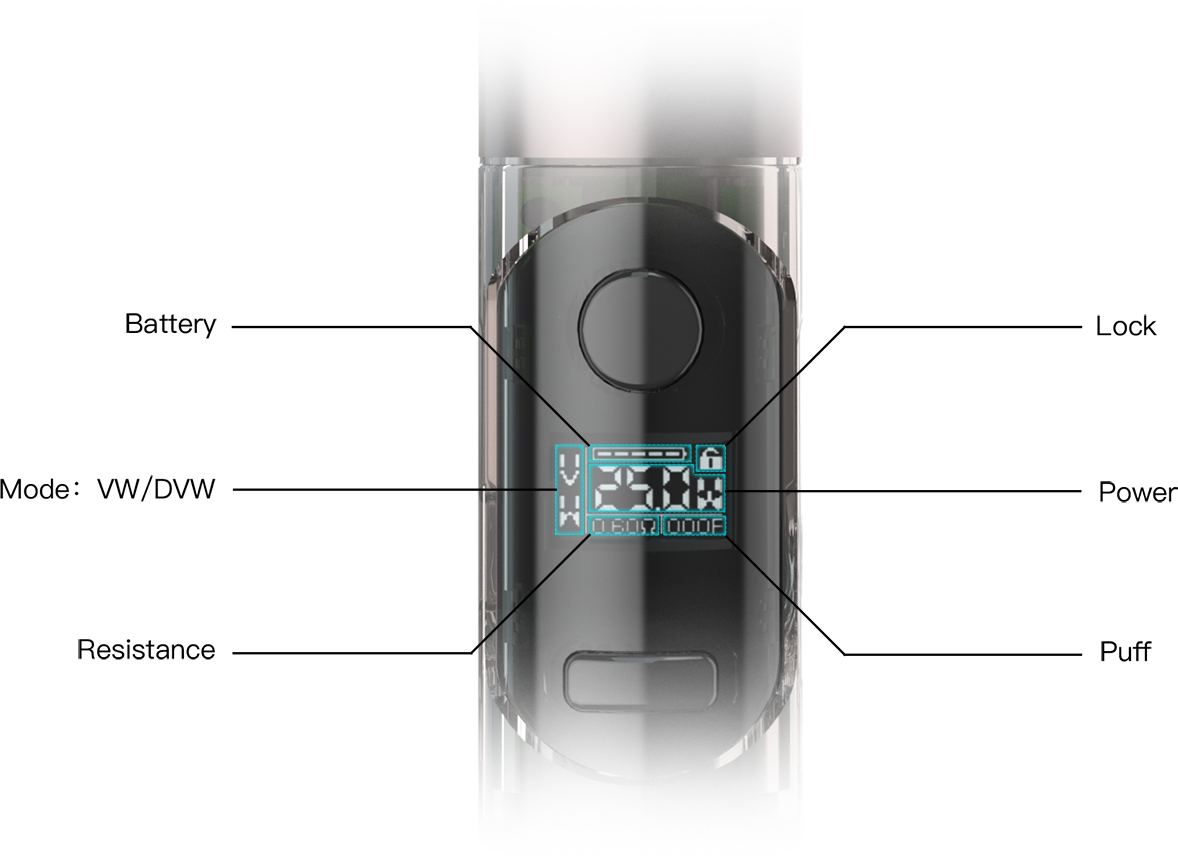 Knight 40 OLED screen